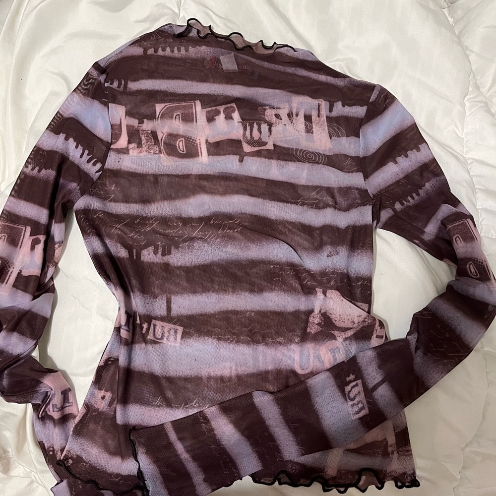 Urban Outfitters striped sheer top✨
